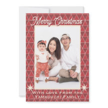 Japanese Uroko Pattern Christmas Photo 