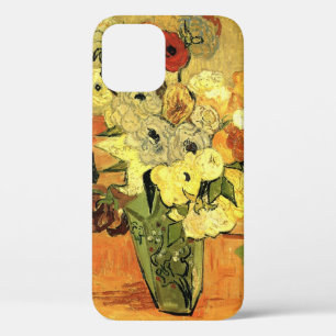 Japanese Vase, Roses, Anemones by Vincent van Gogh iPhone 12 Case