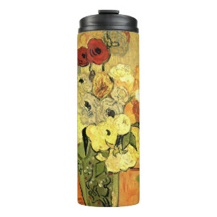 Japanese Vase, Roses, Anemones by Vincent van Gogh Thermal Tumbler