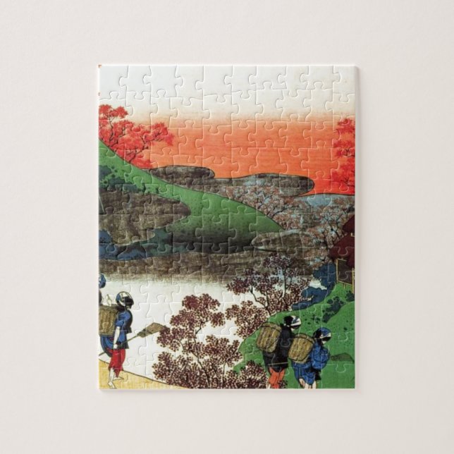 Japanese Village Jigsaw Puzzle (Vertical)