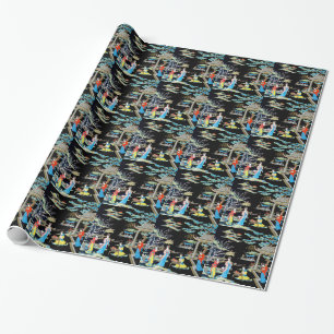 JAPANESE VINTAGE ART WRAPPING PAPER