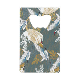 Japanese Vintage Crane Birds Pattern