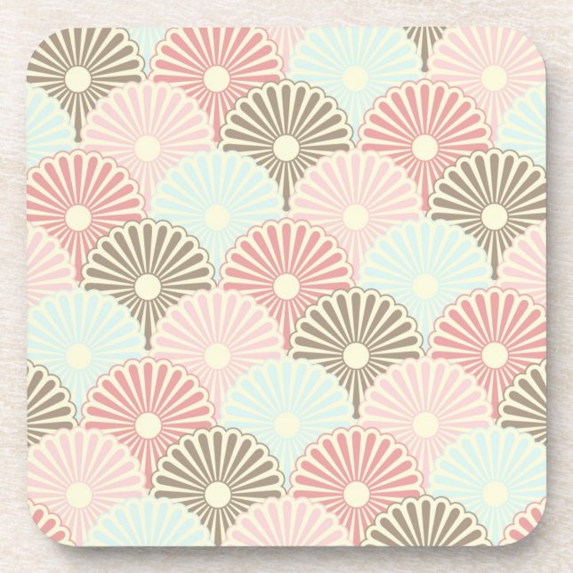 Japanese vintage pattern coaster (Front)