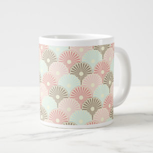 Japanese vintage pattern large coffee mug