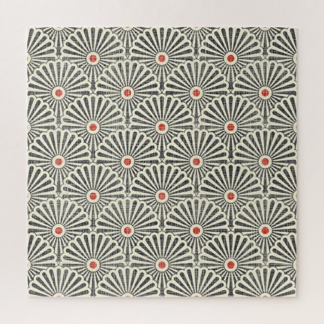 Japanese vintage pattern, seamless texture. jigsaw puzzle (Vertical)