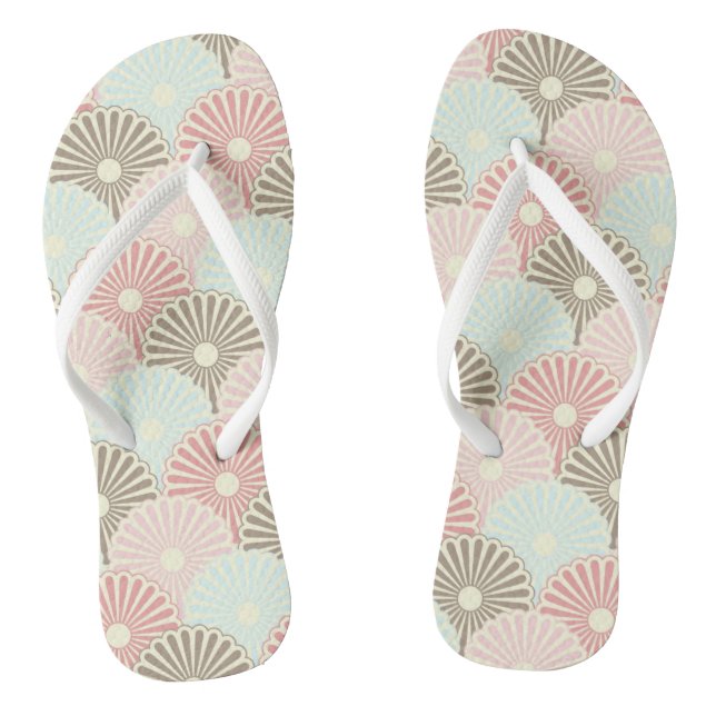 Japanese vintage pattern thongs (Footbed)