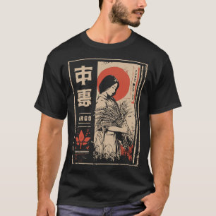 Japanese Virgo Zodiac   Red Sun Maiden T-Shirt