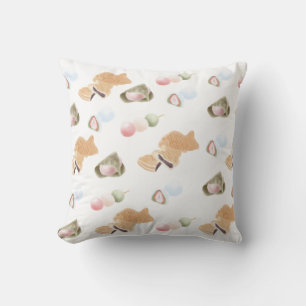 Japanese Wagashi Pattern Cushion