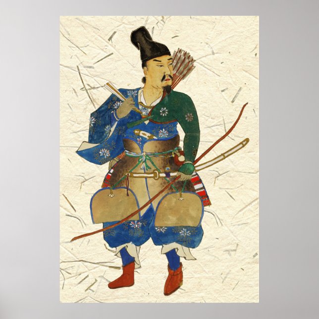 Japanese Warrior Archer Poster (Front)
