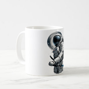 Japanese Warrior in Astronaut Suit Coffee Mug