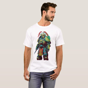 Japanese Warrior in Traditional Battle Attire  T-Shirt