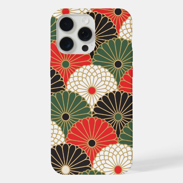 japanese washi pattern iPhone case (Back)