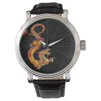 Japanese Water Colour Dragon Design Watch