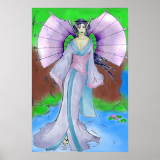 Japanese Water Elf Print