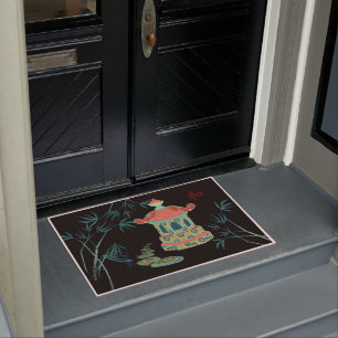 Japanese Water Garden Temple Door Mat