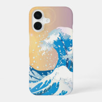 Japanese Wave Art Sunset Ocean
