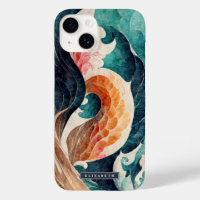 Japanese Wave Dragon Scale Monogram