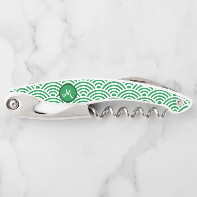Japanese Wave Pattern and Monogram Corkscrew (Front)