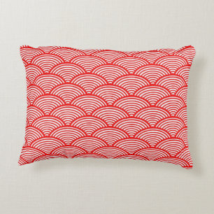Japanese Wave Pattern Decorative Cushion