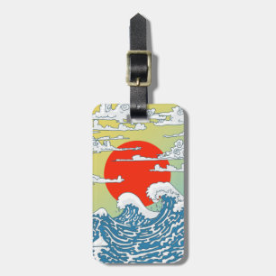 Japanese Waves Case-Mate iPhone Case Luggage Tag