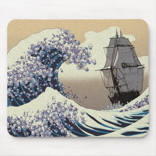 JAPANESE WAVES MOUSE PAD (Front)