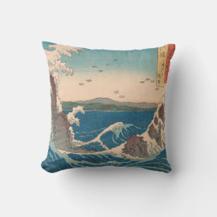 Japanese Waves Naruto Whirlpool Artwork Cushion