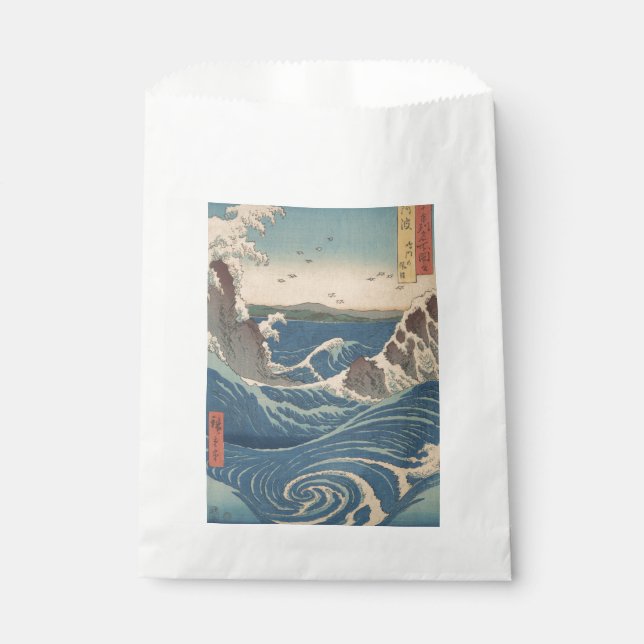 Japanese Waves Naruto Whirlpool Artwork Favour Bag (Front)