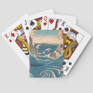 Japanese Waves Naruto Whirlpool Ocean Artwork Playing Cards