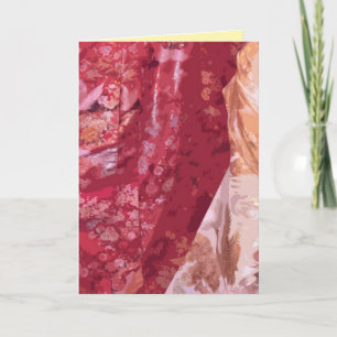 Japanese wedding kimonos in close up card