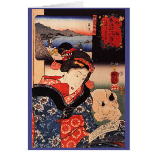 Japanese Woman and Cat