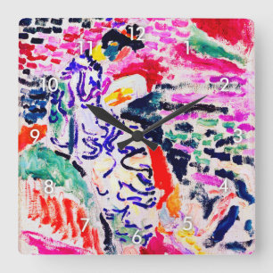Japanese Woman beside the Water, Matisse Square Wall Clock