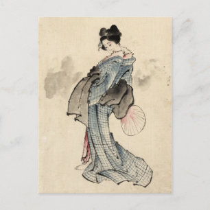 Japanese woman Postcard