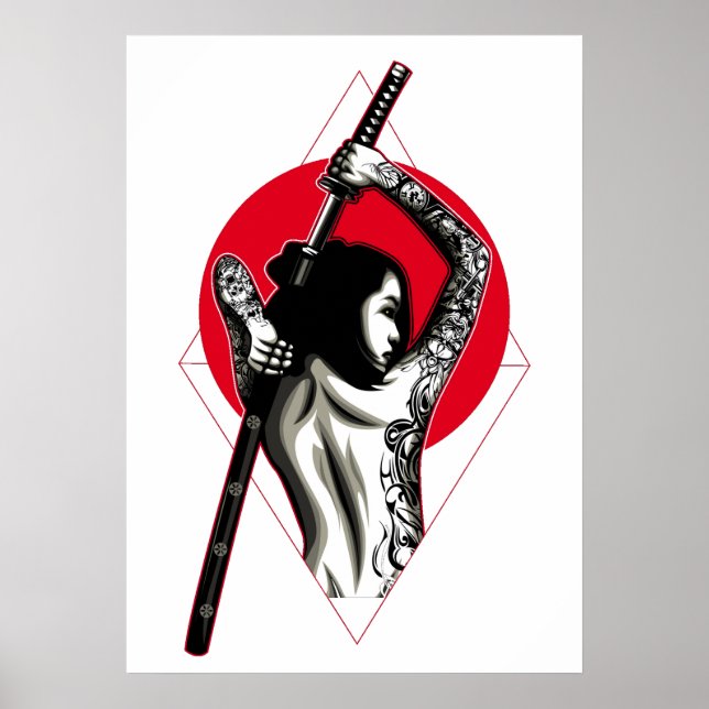 Japanese Woman Warrior Poster (Front)
