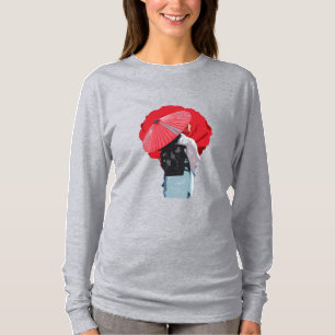 Japanese woman wearing traditional clothes T-Shirt