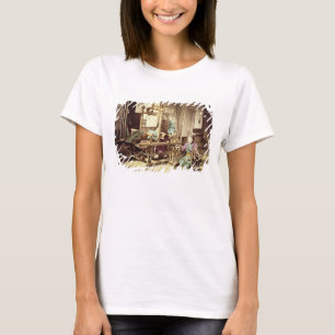 Japanese women weaving, c.1890 (hand-coloured phot T-Shirt