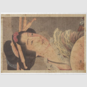 Japanese Women Woodblock Ukiyo Style Art No1 Tissue Paper