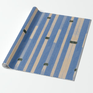 JAPANESE WOODBLOCK BAMBOO PATTERN WRAPPING PAPER