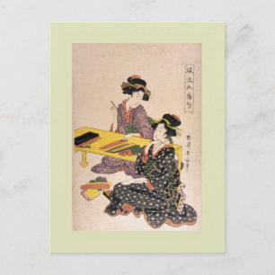 Japanese Woodblock Postcard