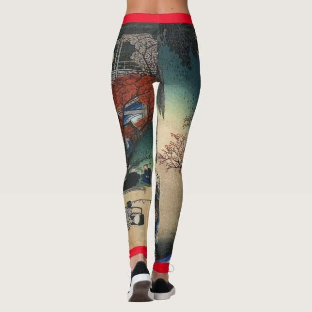 JAPANESE WOODBLOCK PRINT OF PRINTED LEGGINGS (Back)