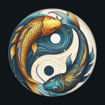 Japanese Yin Yang Symbol Koi Fish Magnet<br><div class="desc">Japanese Yin Yang Symbol Koi Fish embody Yin and Yang harmony,  a symbol of balance and duality.
This design is created for those who appreciate this symbolism in Japanese culture.</div>