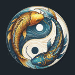 Japanese Yin Yang Symbol Koi Fish Magnet<br><div class="desc">Japanese Yin Yang Symbol Koi Fish embody Yin and Yang harmony,  a symbol of balance and duality.
This design is created for those who appreciate this symbolism in Japanese culture.</div>