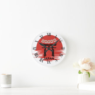 Japanese Zen Art Cherry Blossom Home Wall Clock