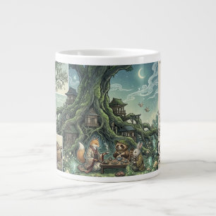Japanese Zen Garden and Ancient Tree – Ichigo Ichi Large Coffee Mug