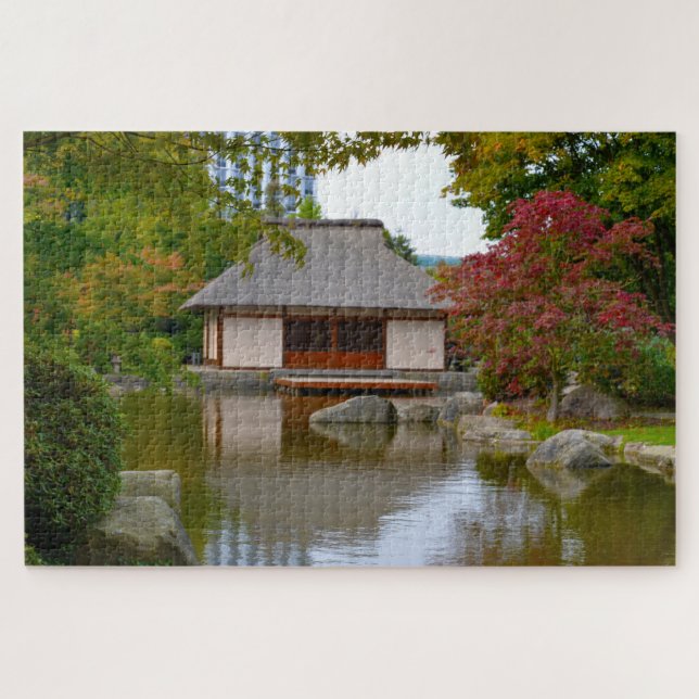 Japanese Zen Garden  Hamburg Germany. Jigsaw Puzzle (Horizontal)