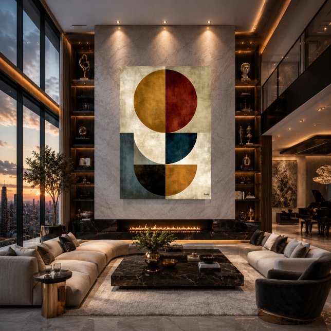 Japanese Zen Geometric Abstract Wall Art  (Creator Uploaded)