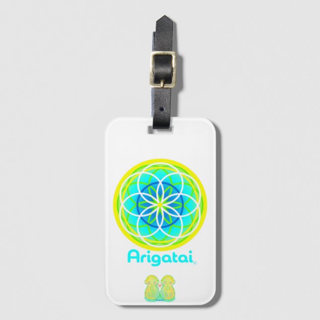 Japanese Zen Luggage Tag (Front Vertical)
