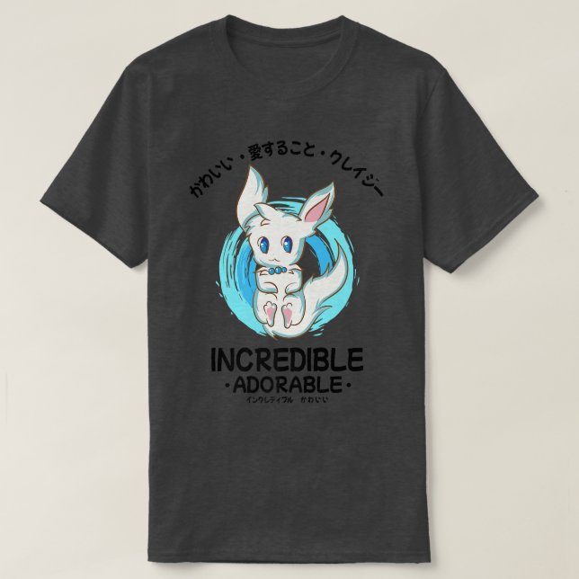 JapaneseKawaii Cute Bunny Fo Incredible Adorable P T-Shirt (Design Front)