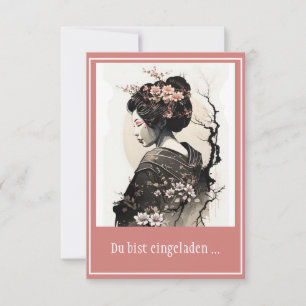 Japanische Geisha - Invitation