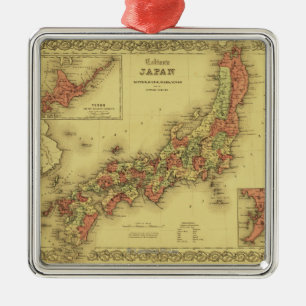 JapanPanoramic MapJapan Metal Ornament