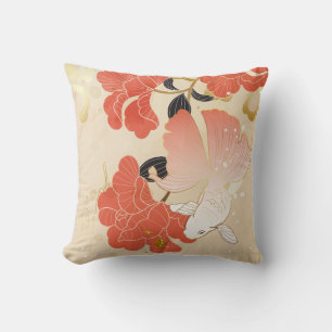 Japenese Art Floral Cushion